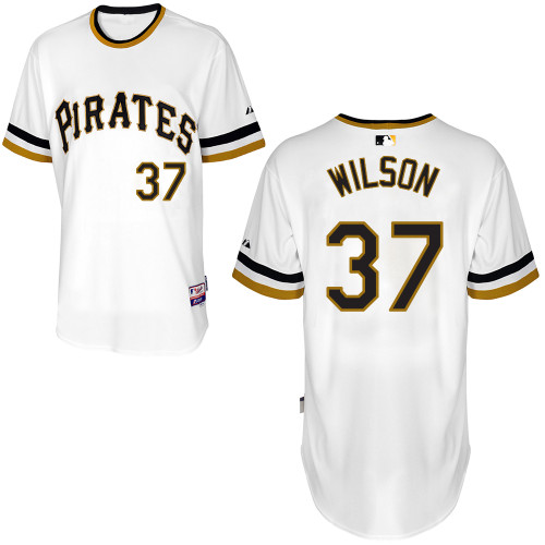 Justin Wilson #37 mlb Jersey-Pittsburgh Pirates Women's Authentic Alternate White Cool Base Baseball Jersey